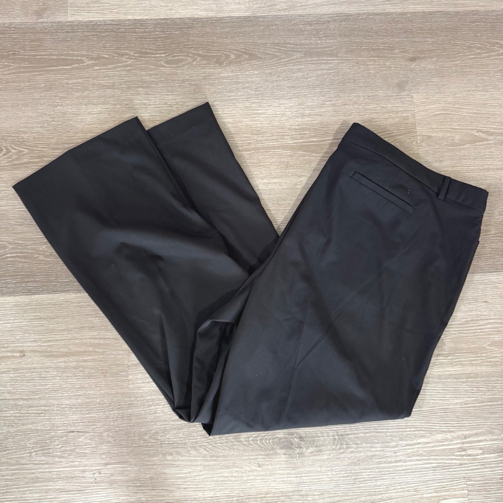 The Limited Essential Pants Women 24W Black Lean Bootcut Mid-Rise Dress Slacks